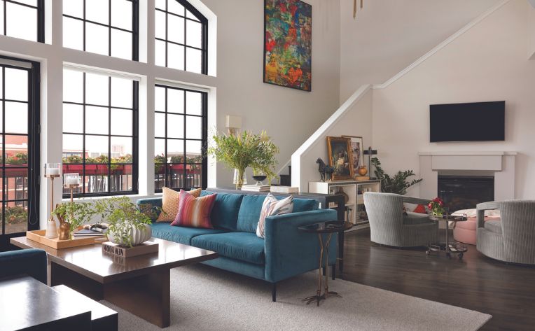 downtown loft living room